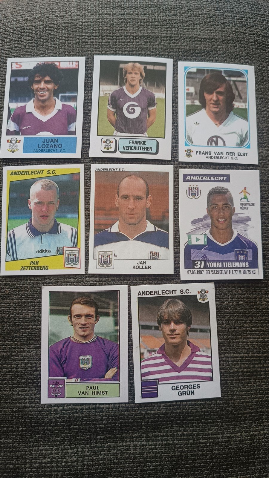 Voetbalplaatjes Anderlecht S.C. - Diverse Spelers, Ophalen of Verzenden, Gebruikt, Buitenlandse clubs, Spelerskaart
