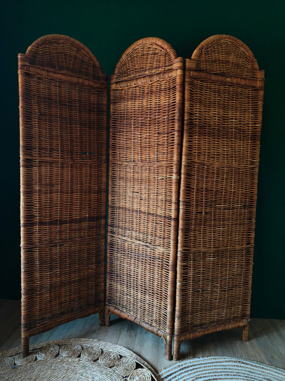 Vintage rotan kamerscherm, Huis en Inrichting, Woonaccessoires | Kamerschermen, Ophalen