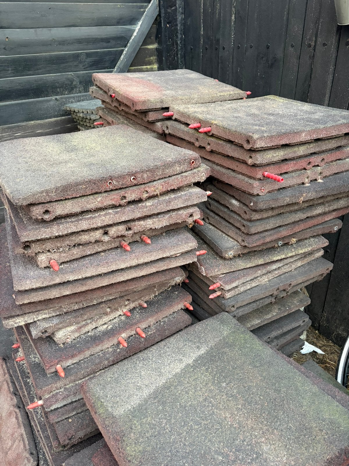 Rubberen tegels/stalmatten, Ophalen, Zo goed als nieuw, Rubber, Overige typen