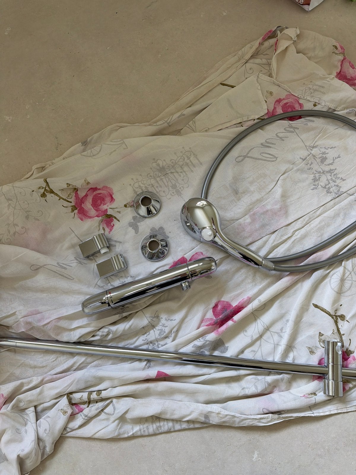 Grohe doucheset met thermostaatkraan en handdouche, Ophalen, Nieuw, Chroom, Douche