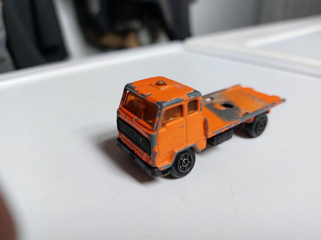 Volvo f 89 mini jet norev oranje, Ophalen of Verzenden, Gebruikt