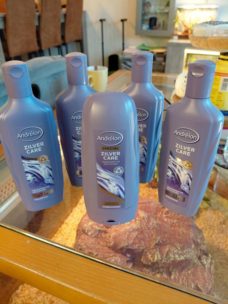 Andrélon Zilver Care Shampoo & Conditioner - 5 flessen, Ophalen, Nieuw, Shampoo of Conditioner