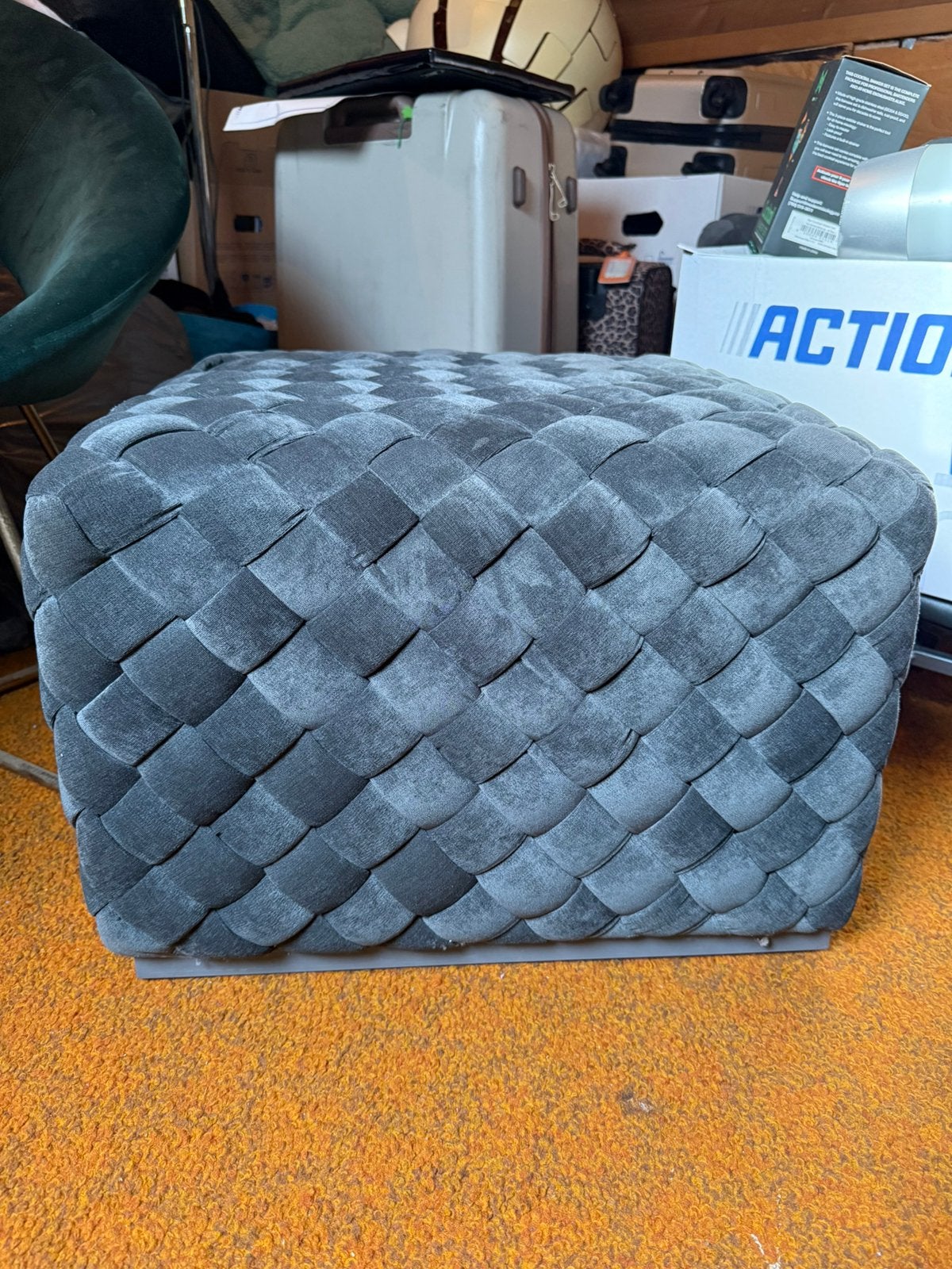 Poef, Ophalen, Zo goed als nieuw, Rond, Minder dan 50 cm