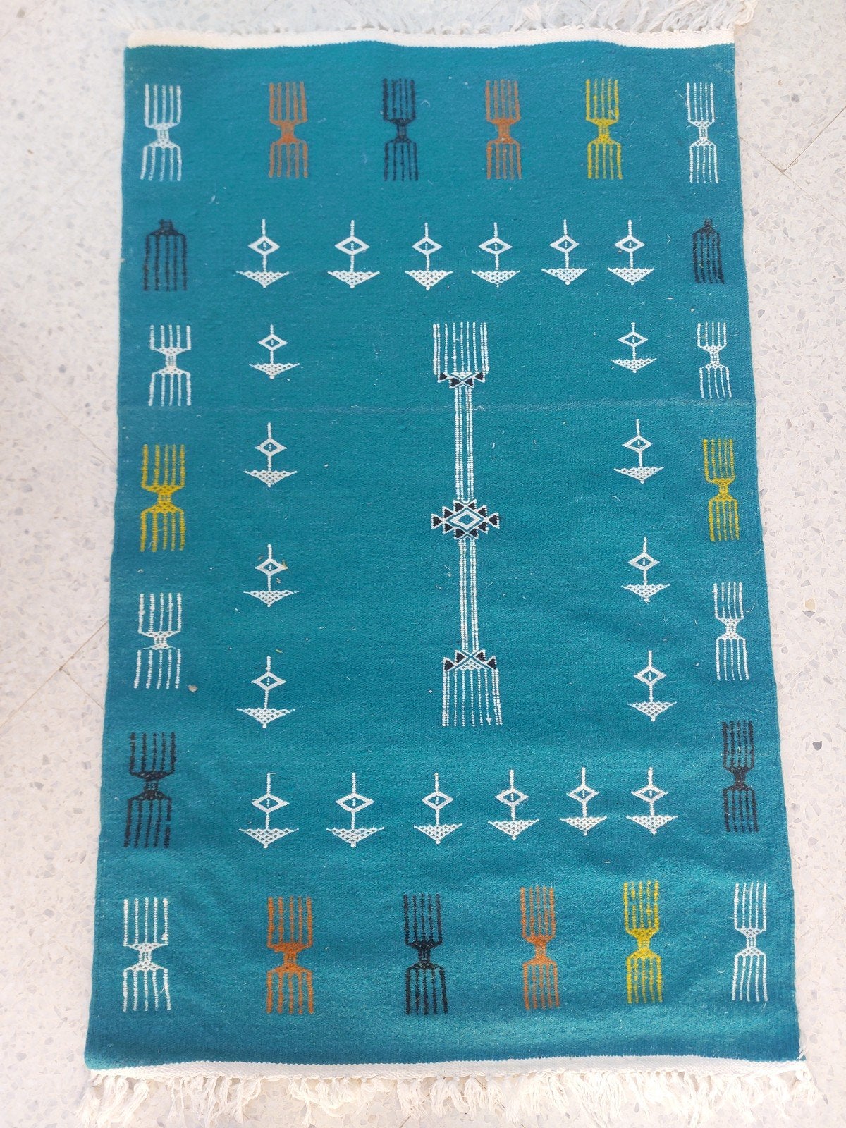 Handgeweven Berber tapijten - Nieuw, Verzenden, Blauw, Nieuw, 50 tot 100 cm