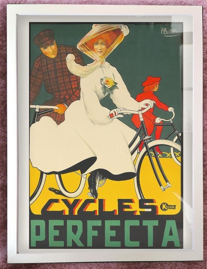 CYCLES PERFECTA Fiets Reclame Art Nouveau affiche poster, Verzenden, Nieuw, A1 t/m A3, Film en Tv