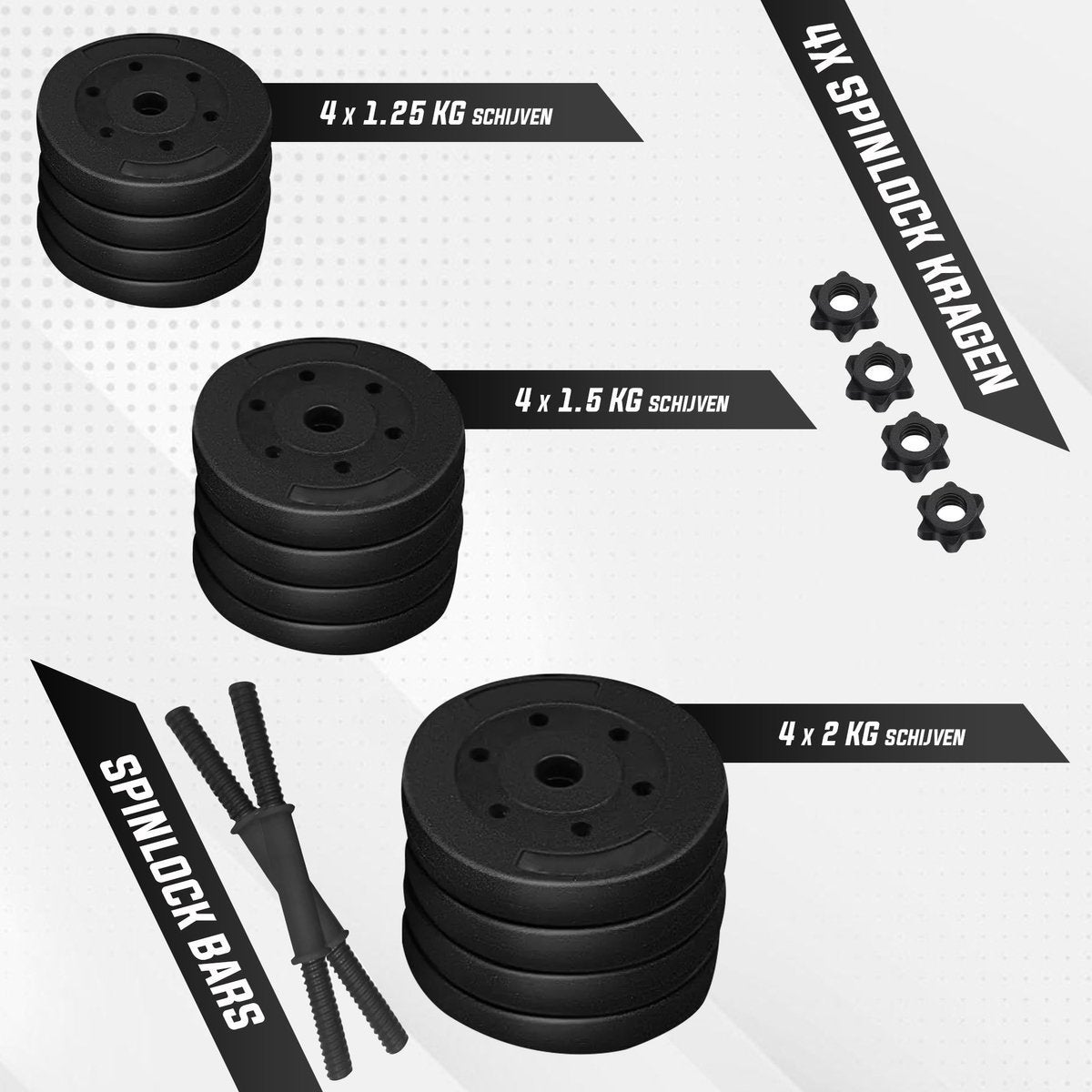 Fitby Dumbbell Set 20KG - Nieuw in doos, Ophalen, Nieuw, Armen, Dumbbell