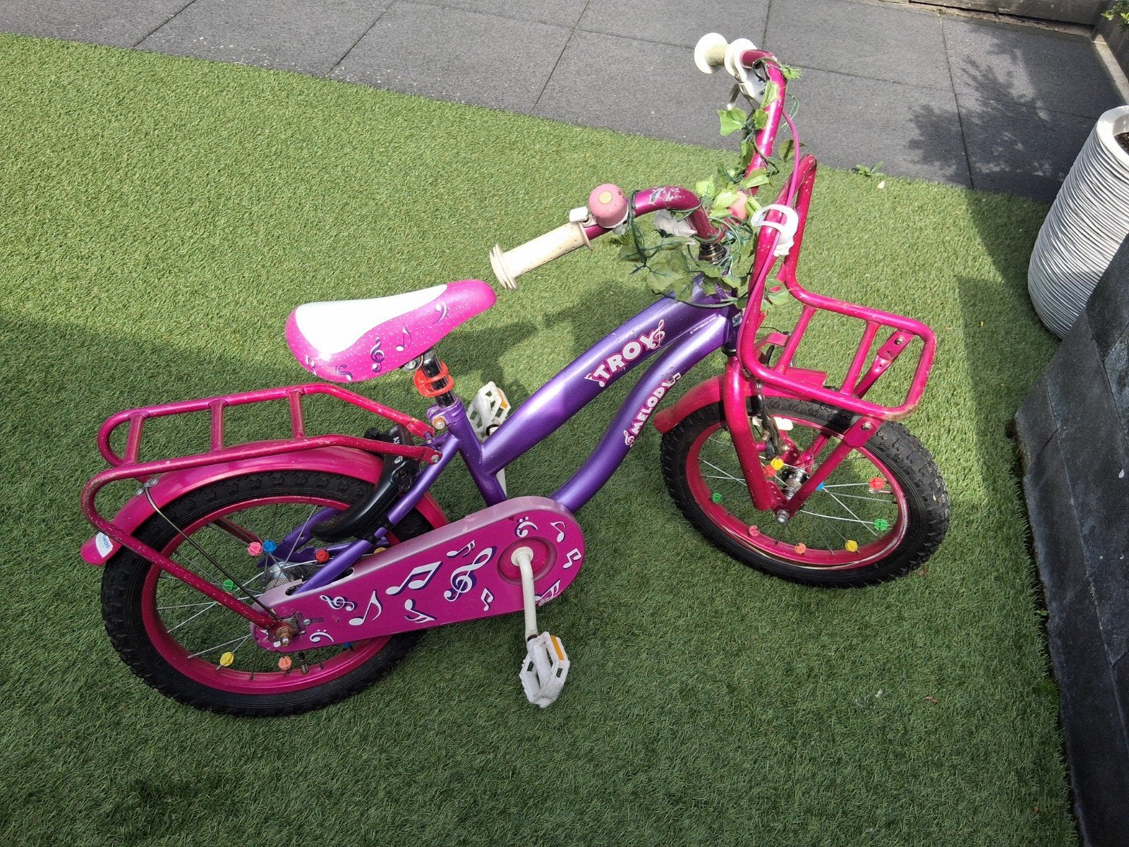 Meisjes fiets, Fietsen en Brommers, Ophalen, Gebruikt, Minder dan 16 inch, Troy