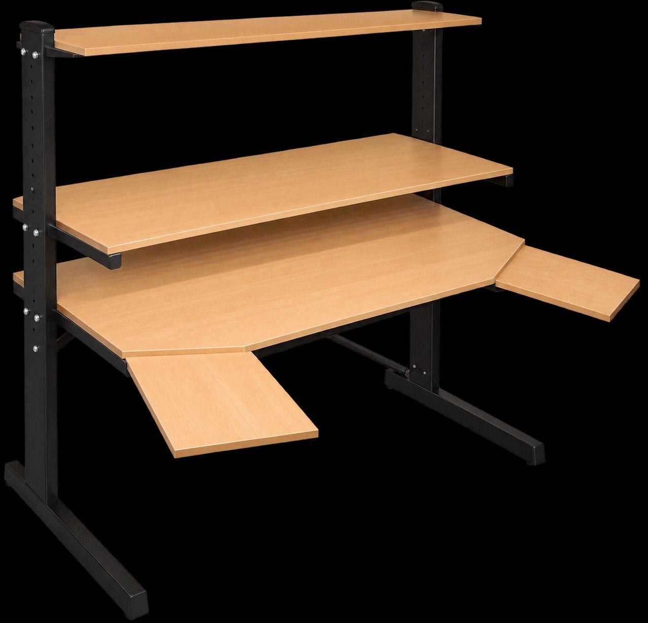 IKEA JERKER computerbureau - beuken/zwart, Huis en Inrichting, Ophalen, Demontabel, Gebruikt, Hout