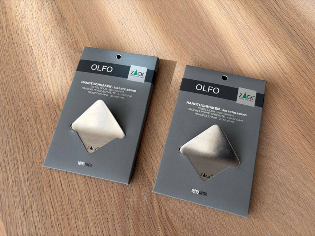 2x Zack handdoekhaken RVS (nieuw), Ophalen of Verzenden, Nieuw, Overige kleuren
