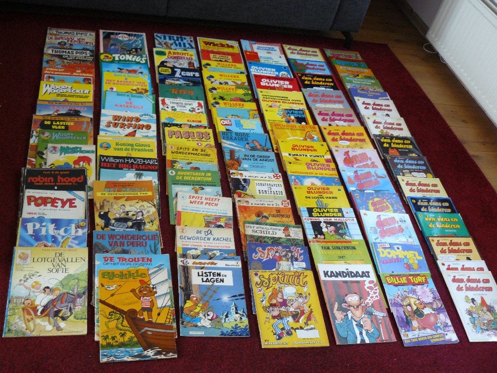 Flinke partij stripboeken, jaren 60,70,80,90 en deze eeuw, Diverse auteurs, Meerdere stripboeken, Ophalen, Gelezen