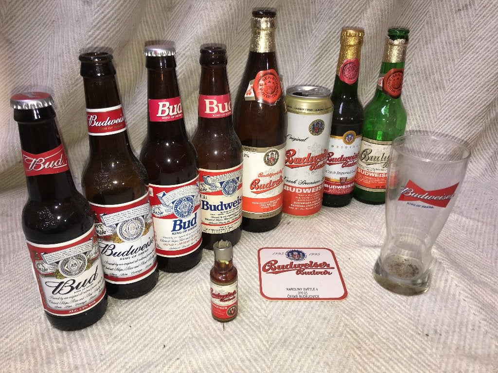Budweiser en Belle-vue bier soorten met volle flessen, Verzamelen, Ophalen of Verzenden, Nieuw, Flesje(s), Overige merken
