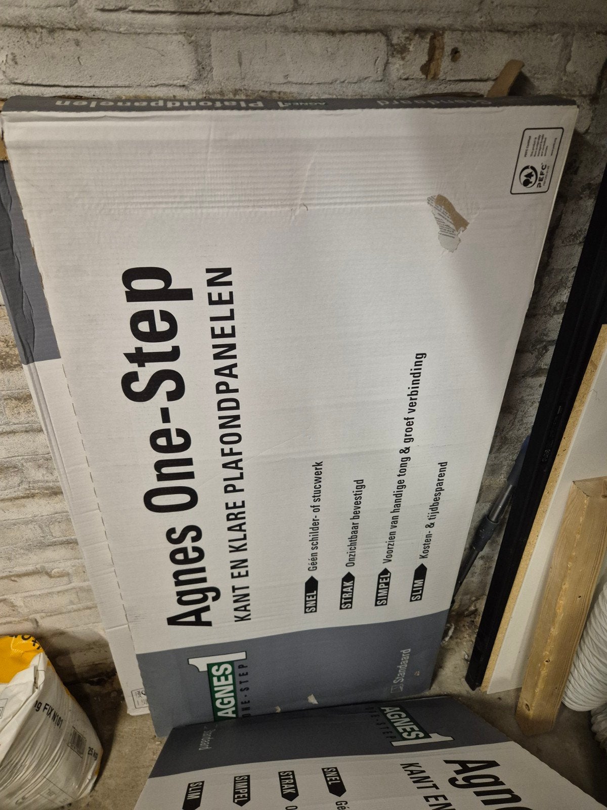 Agnes One-Step Kant en Klare Plafondpanelen, Ophalen, Nieuw, Overige materialen, Minder dan 20 mm