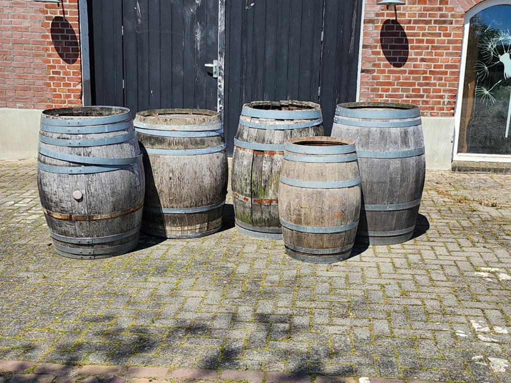 Wijnvaten / Regentonnen - Diverse Maten, Ophalen, Gebruikt