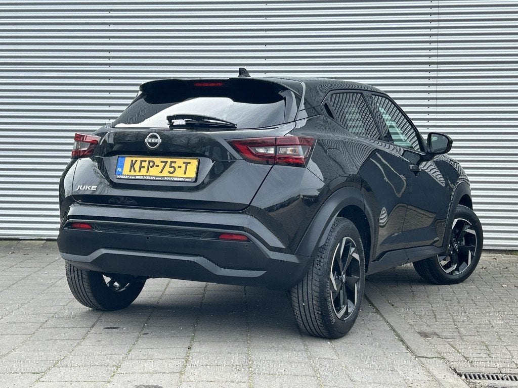 Nissan Juke 1.0 DIG-T Acenta | Applecarplay | CruiseControl, Auto's, Nissan, Euro 6, Zwart, Bedrijf, 3 cilinders