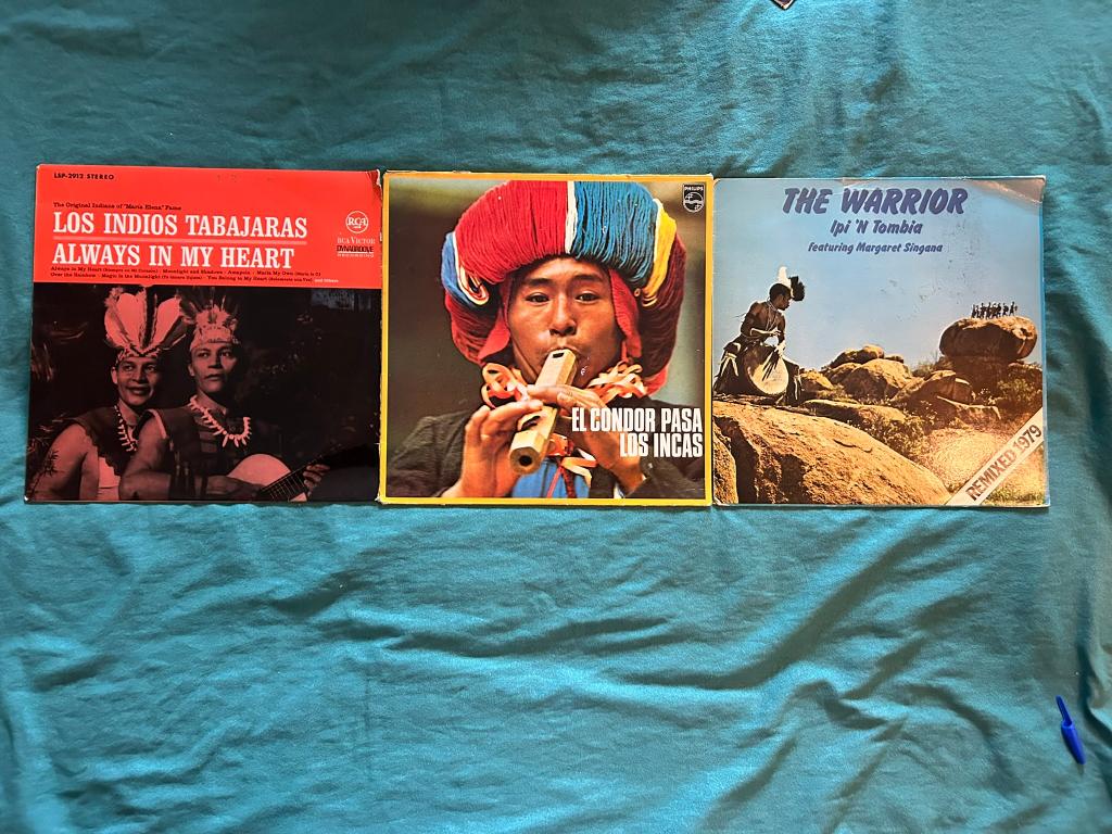 4 LP's Inheemse muziek (ook per stuk te koop), Cd's en Dvd's, Ophalen of Verzenden, Gebruikt, 12 inch