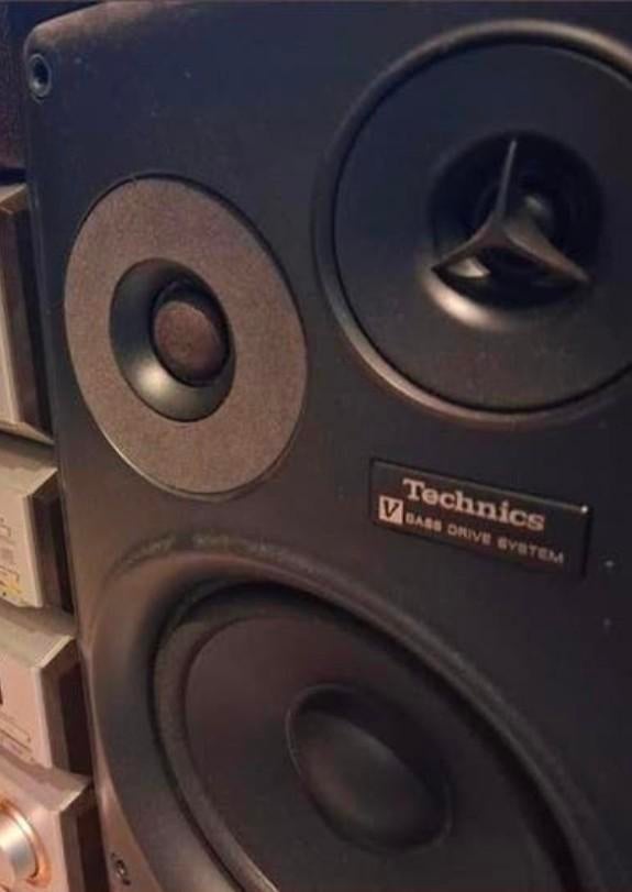 2x Technics 3-weg sb-sh555 V Bass Drive System Speakers!, Overige merken, Gebruikt, Ophalen of Verzenden, Minder dan 60 watt