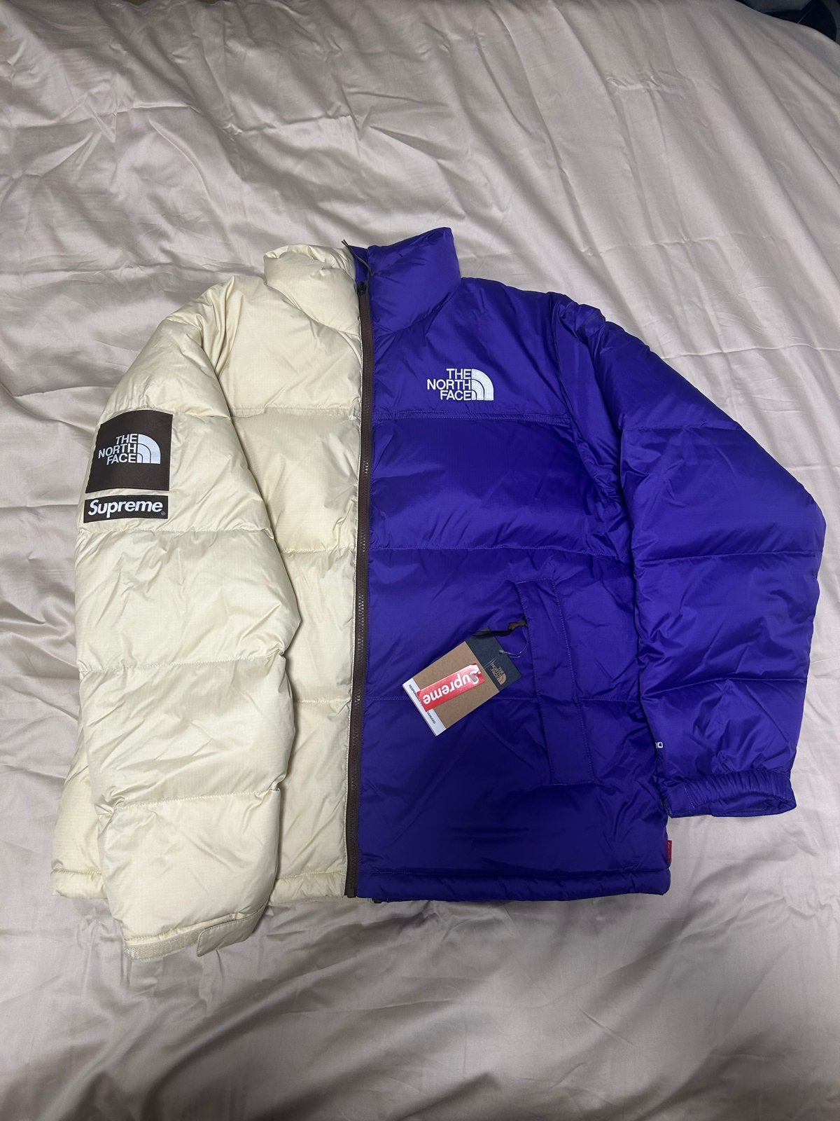 Supreme x The North Face Puffer Jacket Maat L, Ophalen of Verzenden, Zo goed als nieuw, Maat 52/54 (L), Meerkleurig