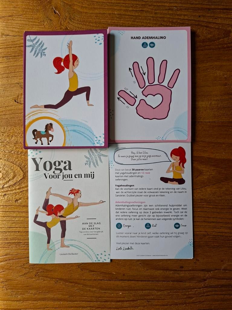 Yoga Voor Jou en mij - Yogakaarten voor kinderen en ouders, Ophalen of Verzenden, Zo goed als nieuw