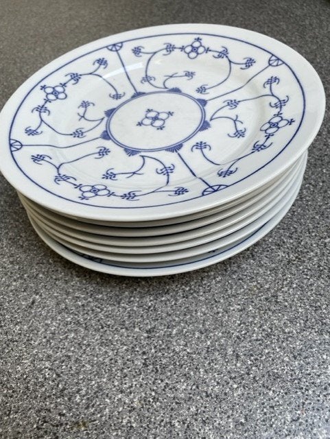 servies jager blauw, Overige merken, Overige typen, Ophalen of Verzenden, Zo goed als nieuw