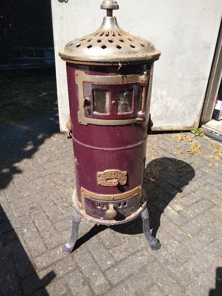 Oud potkacheltje., Ophalen, Gebruikt