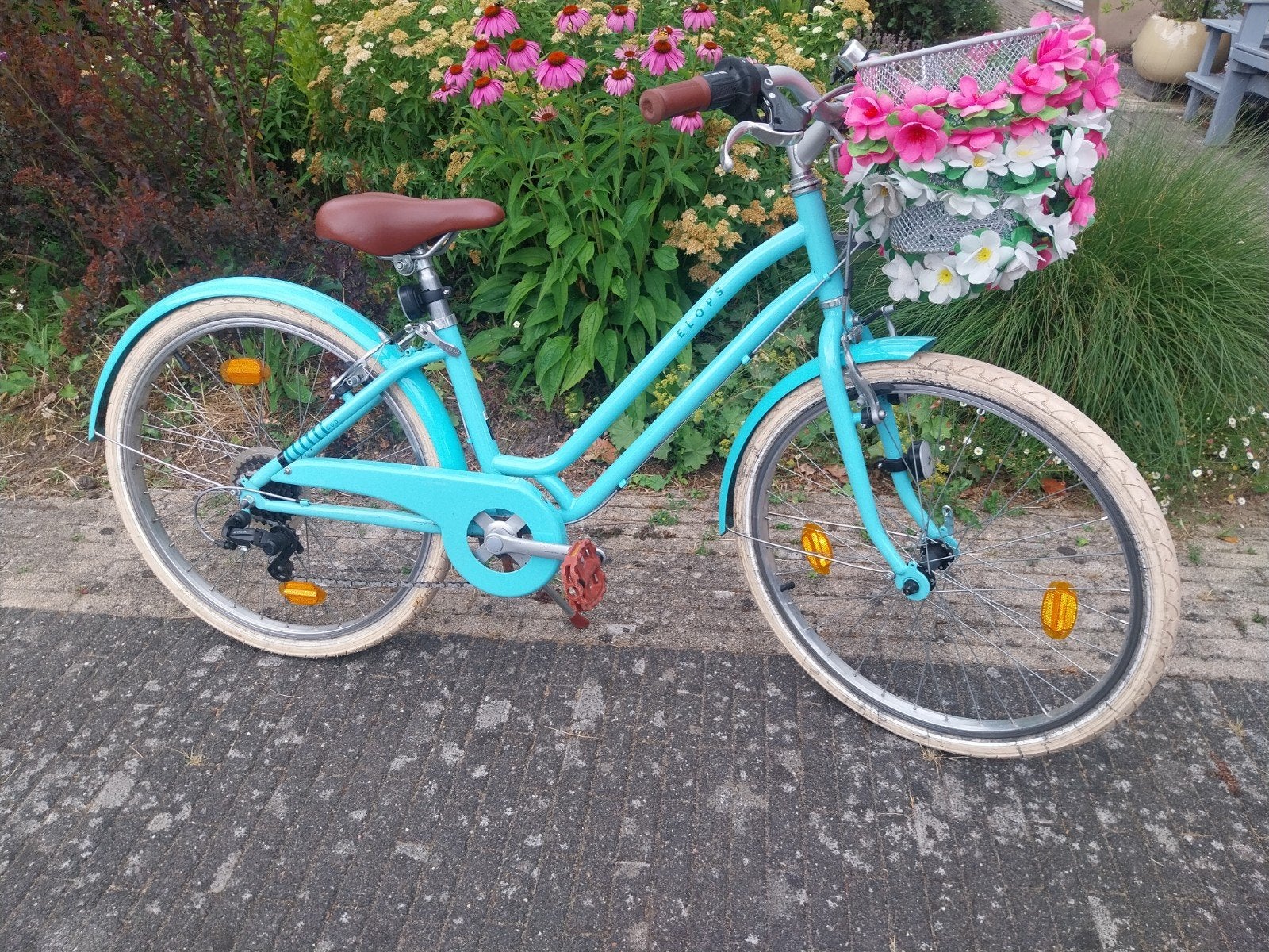 Mooie Meidenfiets Elops 500 24 inch, Ophalen, Zo goed als nieuw, 26 inch of meer, Versnellingen