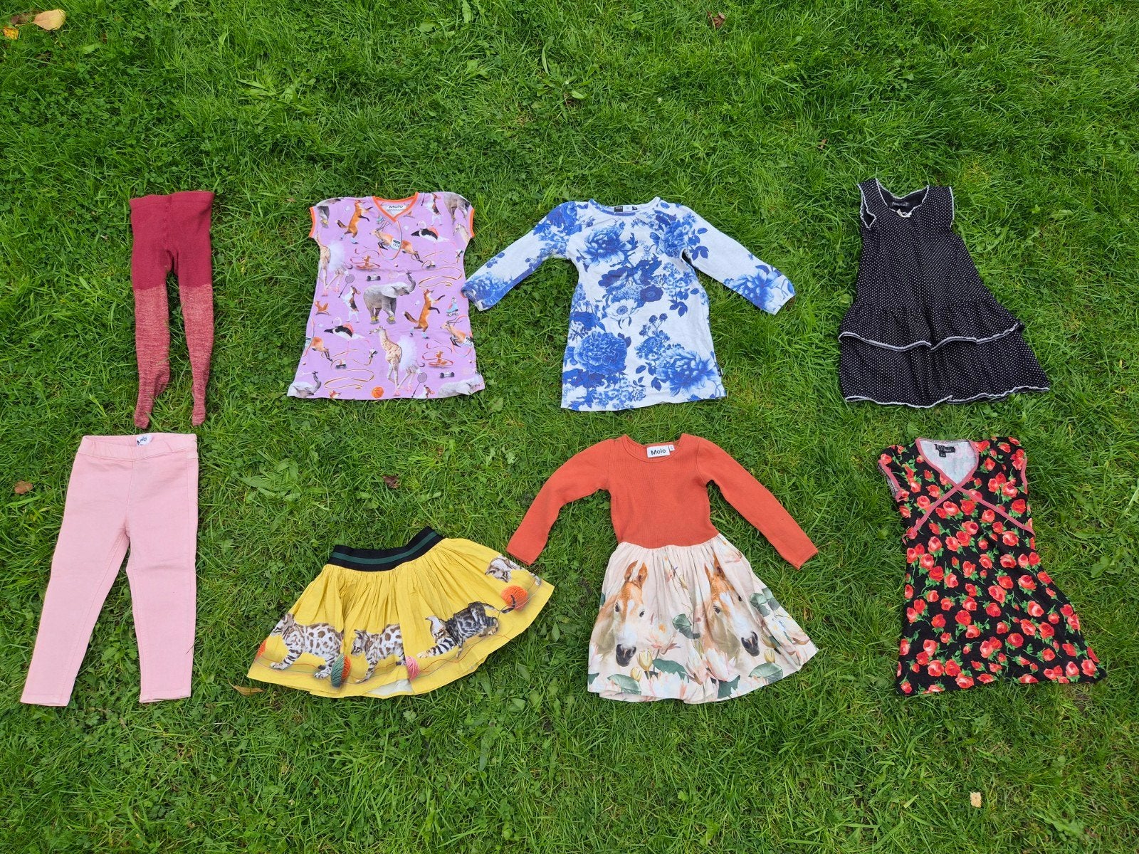 Kledingpakket 92 - 98 Merkkleding Molo Petit Louie Meisjes, Ophalen of Verzenden, Zo goed als nieuw, Jurk of Rok, Molo