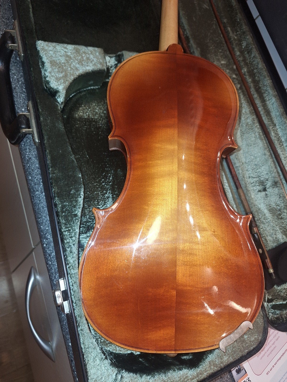 4/4 Viool uit 1976  warme klank, 2 strijkstokken en koffer, Muziek en Instrumenten, Gebruikt, Viool, Ophalen of Verzenden, 4/4-viool