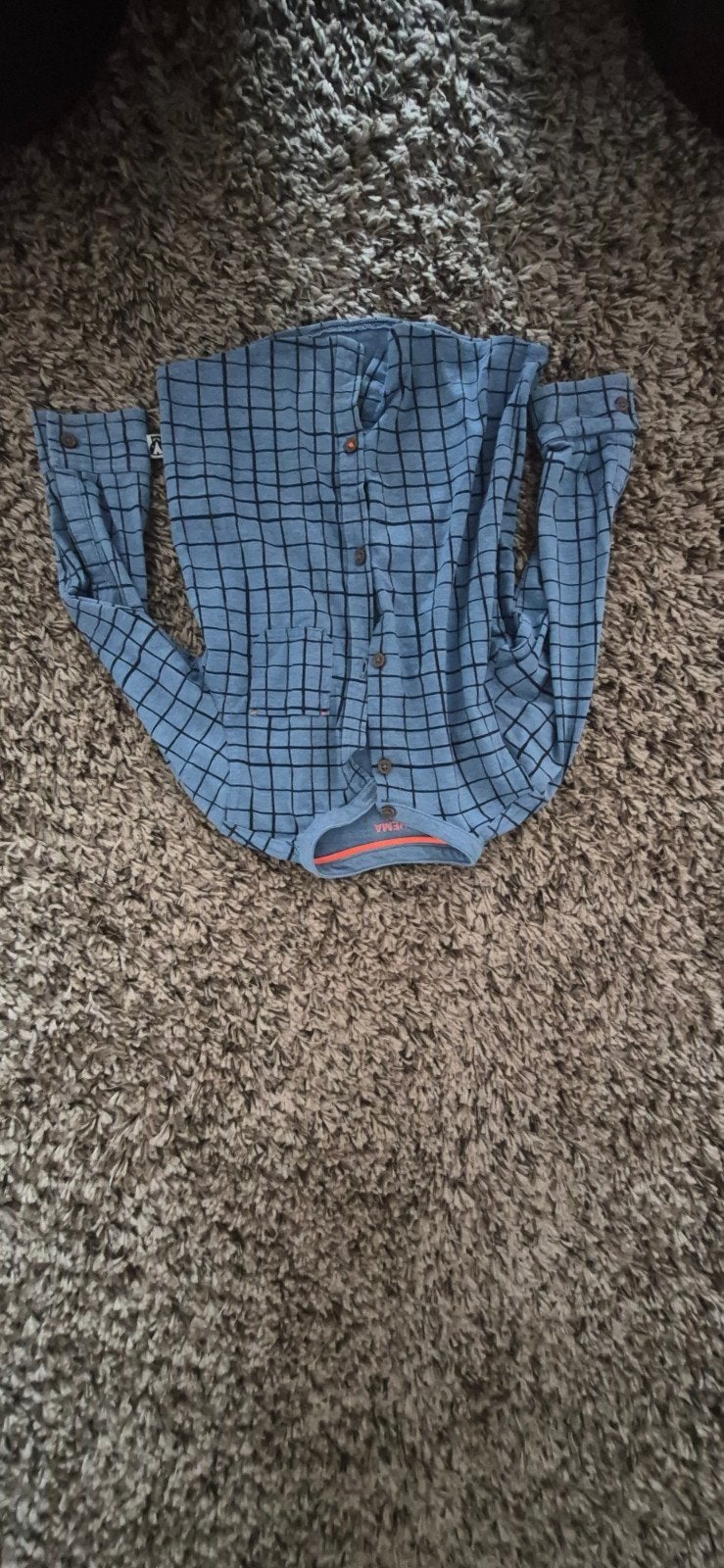 Hema geruit overhemd blouse maat 92, Overhemd of Blouse, Ophalen of Verzenden, Zo goed als nieuw, Hema
