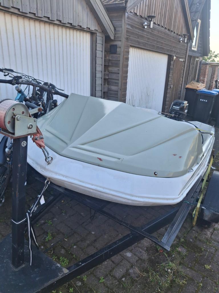 Compacte Consoleboot met Mercury Buitenboordmotor, Overige merken, Gebruikt, Buitenboordmotor, Tot 1.00 meter