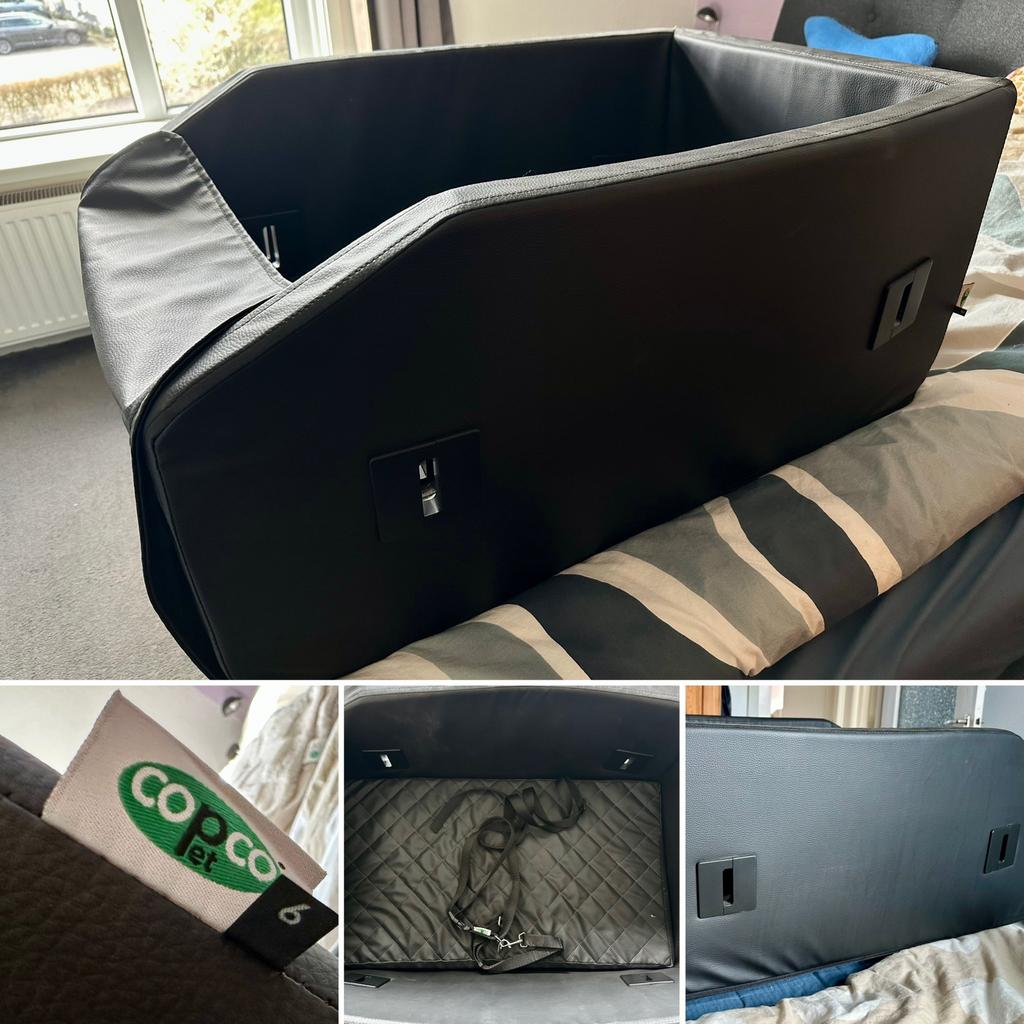 Heel nette hondenautostoel CopcoPet incl. accessoires, Ophalen, Zo goed als nieuw, Leer