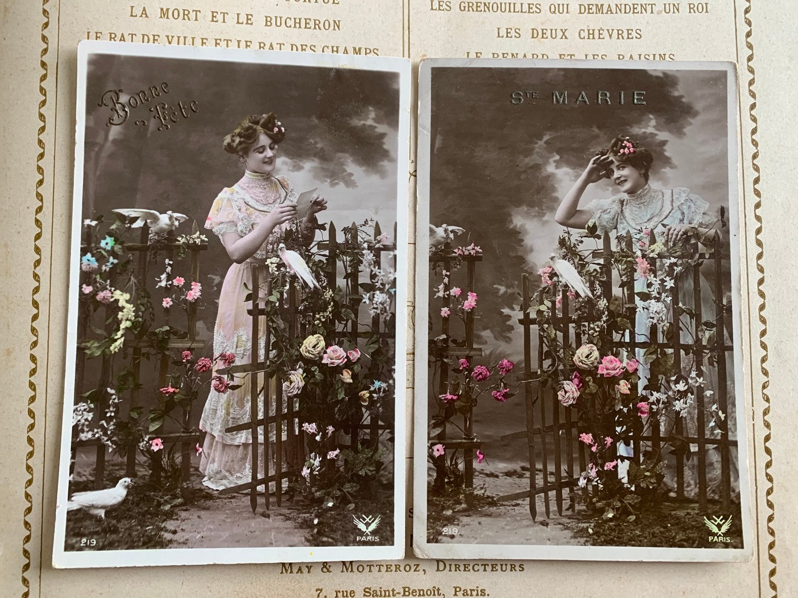 1909 Dame met duiven (EL), Ophalen of Verzenden, Voor 1920, Gelopen, Overige thema's