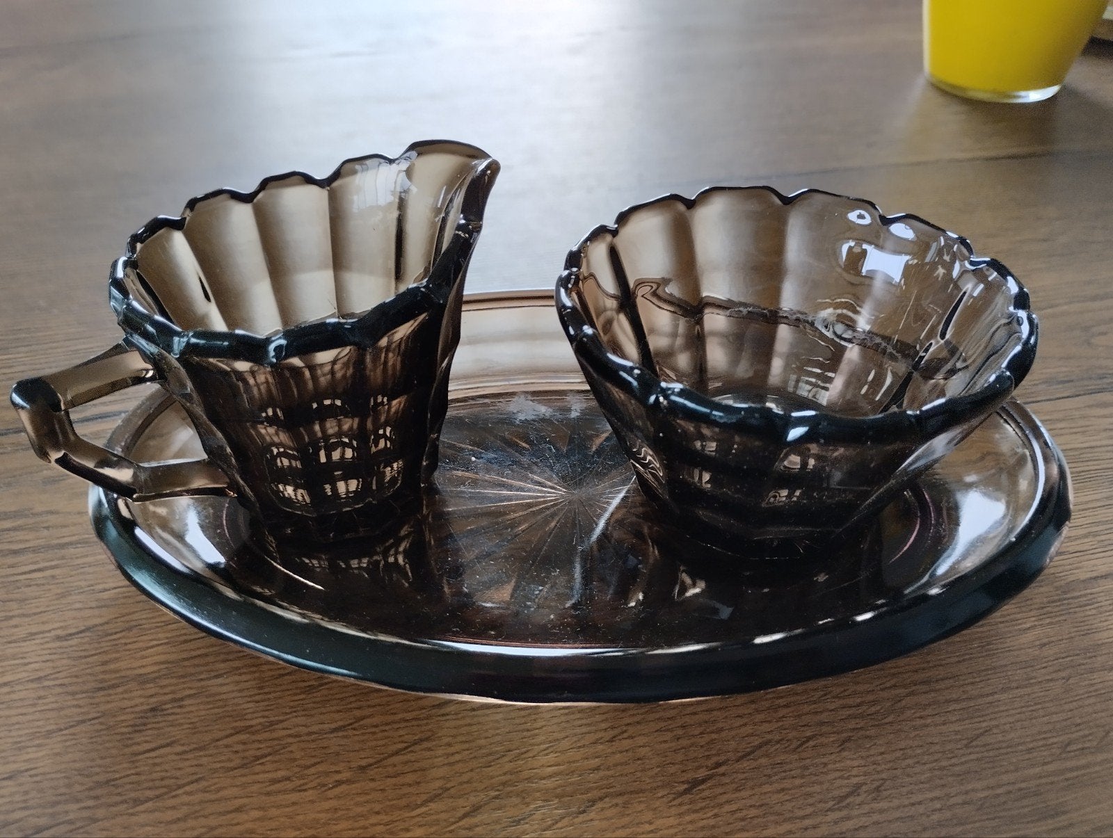 Melk en suiker ,Leerdam, Antiek en Kunst, Antiek | Servies los, Ophalen of Verzenden