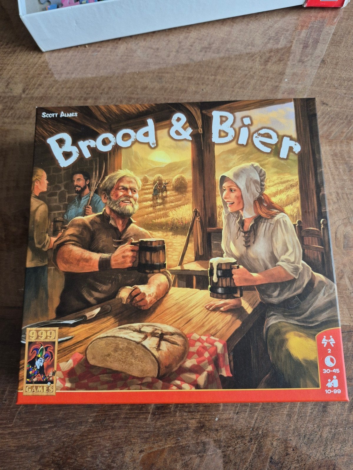 Brood & Bier Bordspel - Strategisch Spel voor 2 Spelers, Een of twee spelers, Ophalen, Zo goed als nieuw, 999 Games