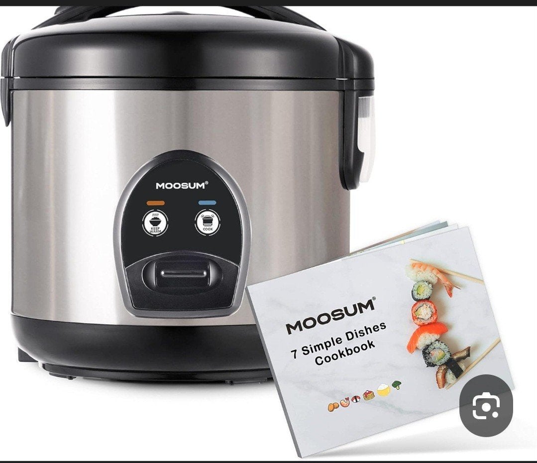 MOOSUM Automatische Rijstkoker 0.8L - Zilver, Huis en Inrichting, Keuken | Bestek, Ophalen of Verzenden, Nieuw
