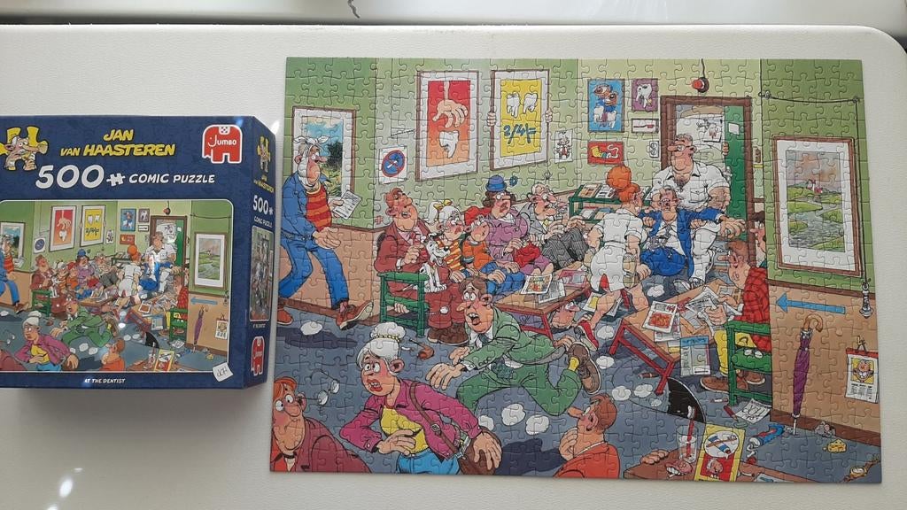 Jan van  Haasteren 500 stukjes bij de tandarts. Ruilen, Ophalen, 500 t/m 1500 stukjes, Gebruikt, Legpuzzel