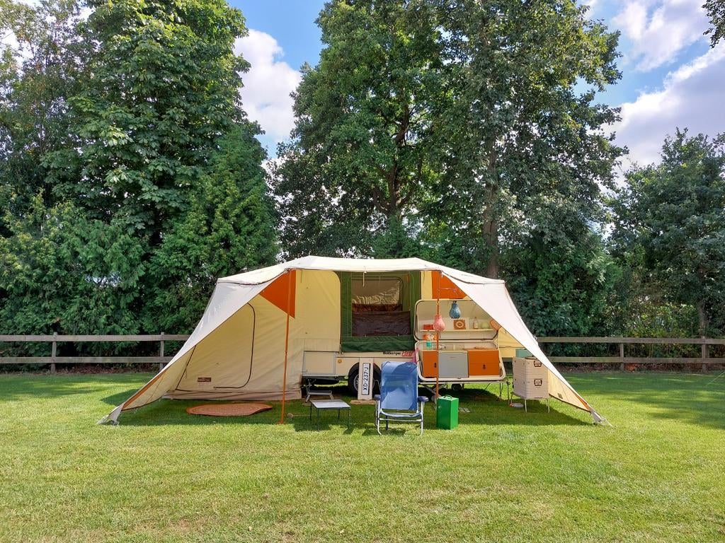 Holtkamper Flyer Expedition, Airtex 2005, membrane airco dak, Caravans en Kamperen, Vouwwagens, Ophalen, Tot en met 4