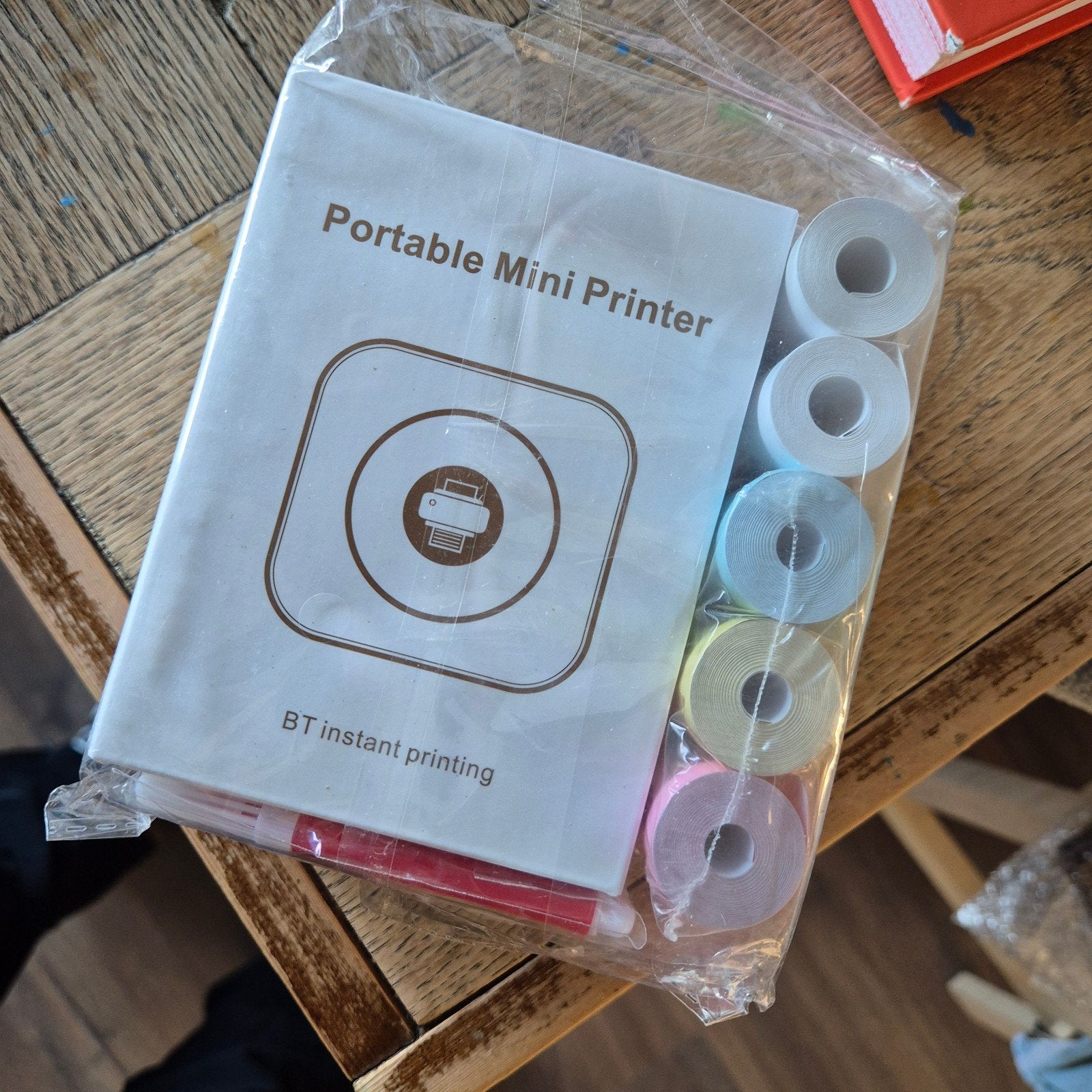 Draagbare Mini Printer met BT Instant Printing, Zwart-en-wit printen, Onbekend, Printer, Ophalen of Verzenden