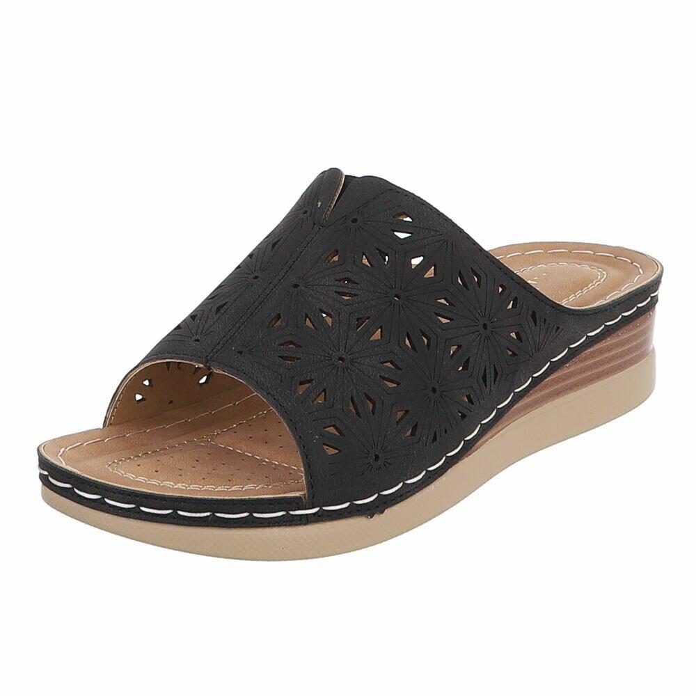 Dames medi comfort slippers zwart 36 37 38 39 40 41, Lunamex Trading, Zwart, Nieuw, Slippers