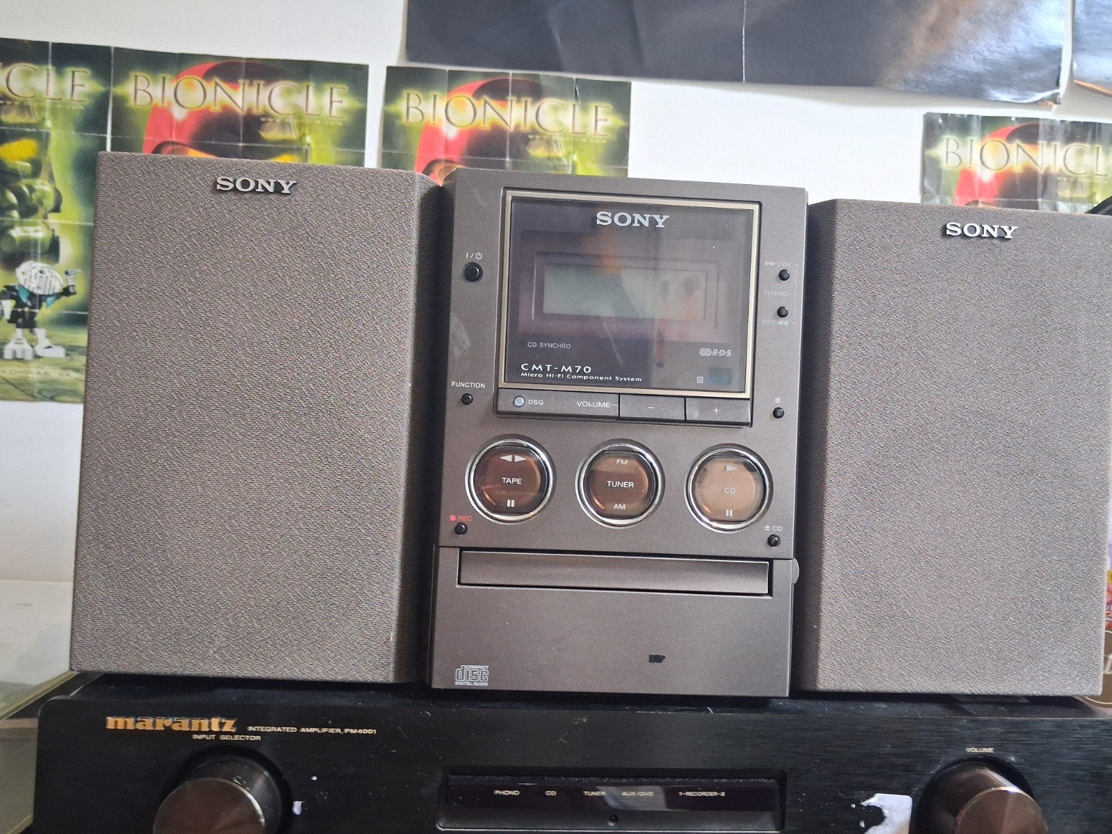 Sony CD en Cassette speler compleet, Ophalen of Verzenden, Gebruikt, Sony, Met radio