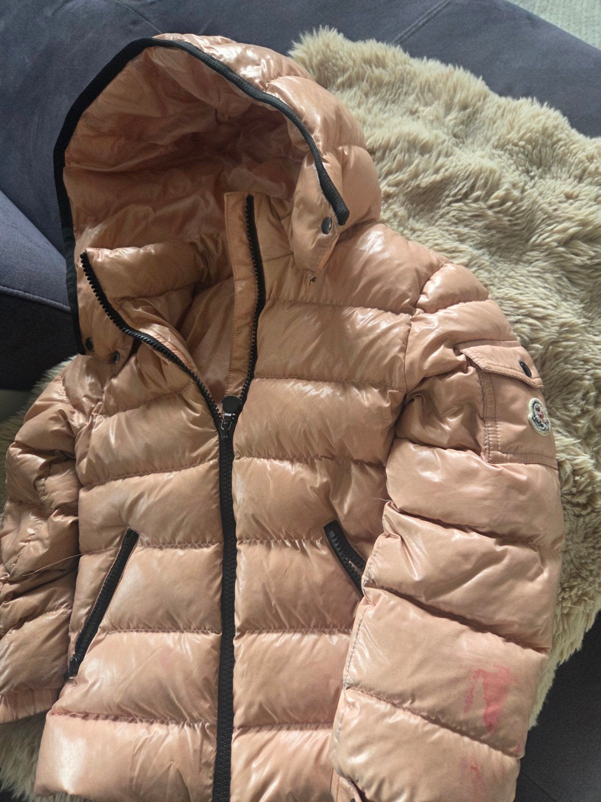 Moncler jasje voor meisjes - Roze - Maat 115  (6 jaar), Ophalen, Gebruikt, Moncler, Meisje