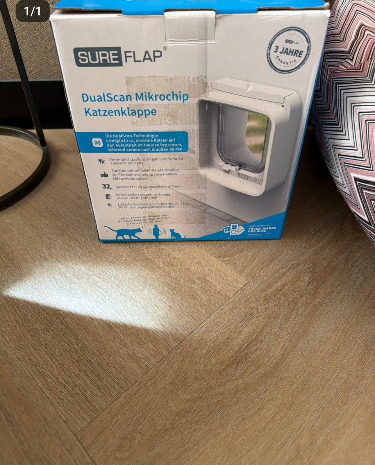 Sure Petcare Flap Dualscan Microchip Kattenluik Wit 20 x 20, Dieren en Toebehoren, Ophalen of Verzenden