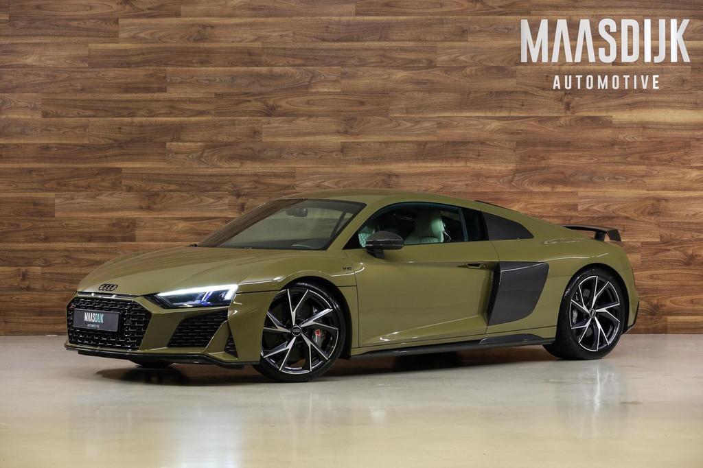 Audi R8 5.2 Performance Quattro|Ceramic|Full Carbon|PPF|Capr, Auto's, Automaat, Gebruikt, 5204 cc, Leder
