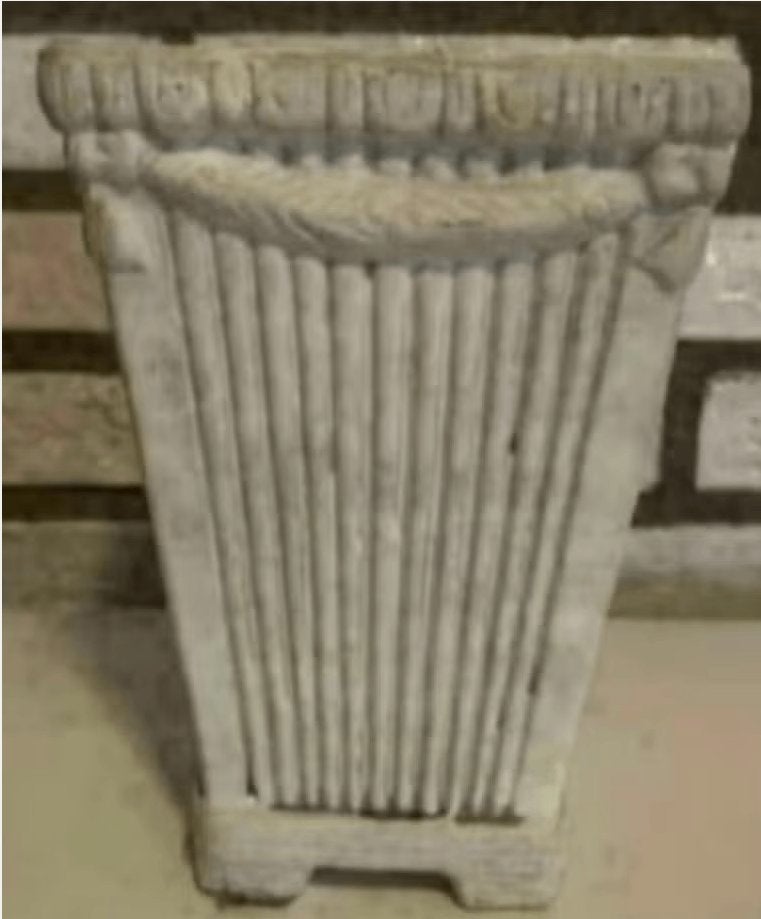 Rechthoekige bloempot Romeinse stijl, plantenpot, pot, Ophalen of Verzenden, Zo goed als nieuw, Balkon, Aardewerk