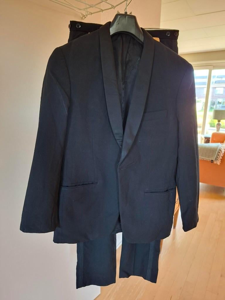 Smoking, zuiver scheerwol, maat S, Kleding | Heren, Ophalen, Zo goed als nieuw, Maat 46 (S) of kleiner, Zwart