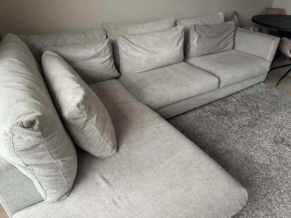 Hoekbank Milou van Zen Lifestyle - beige/creme/taupe, Ophalen, Gebruikt, Stof