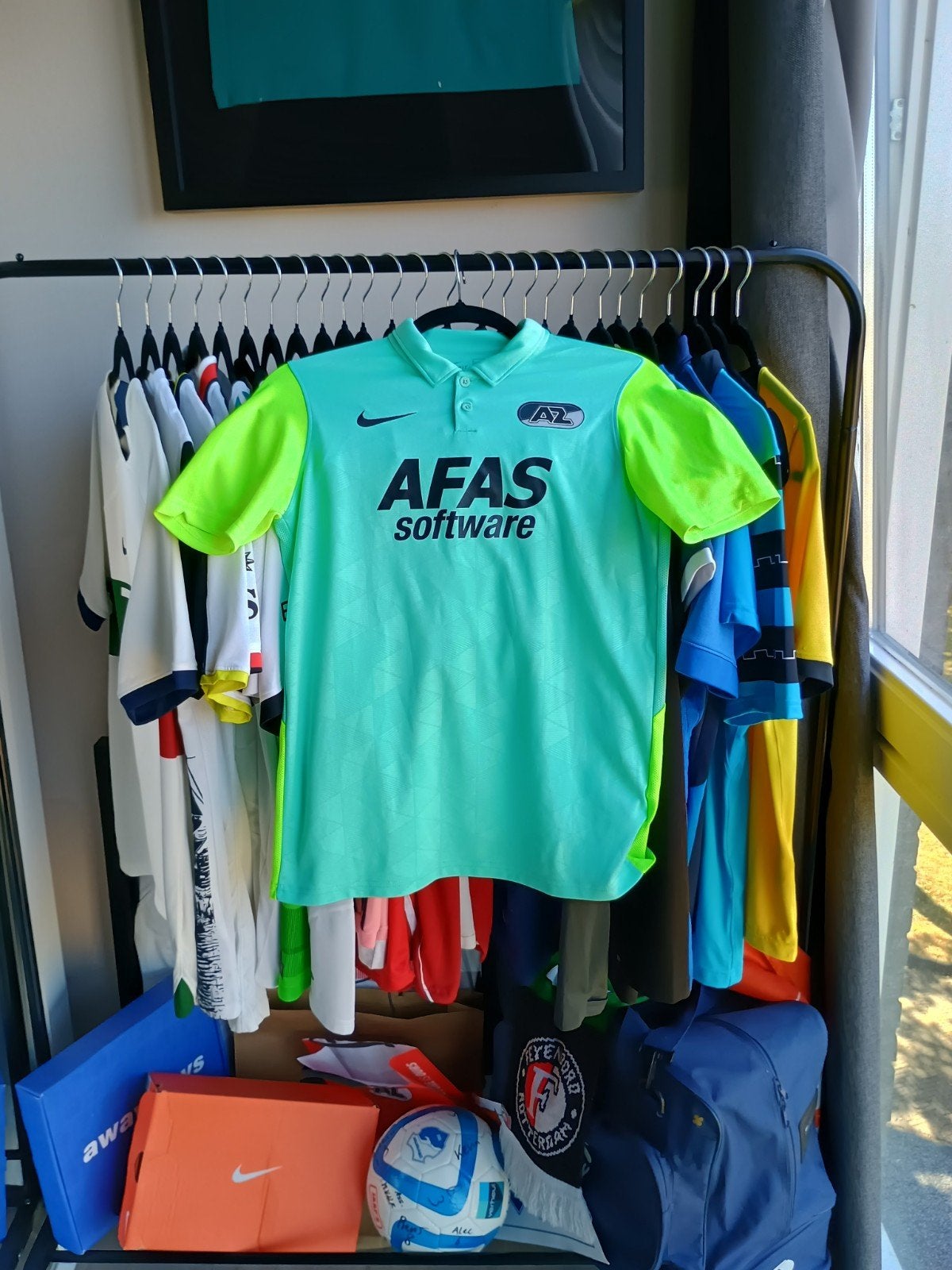 een mooi az voetbalshirt maat 158/164 in goede conditie, Maat XS of kleiner, Ophalen of Verzenden, Zo goed als nieuw, Shirt