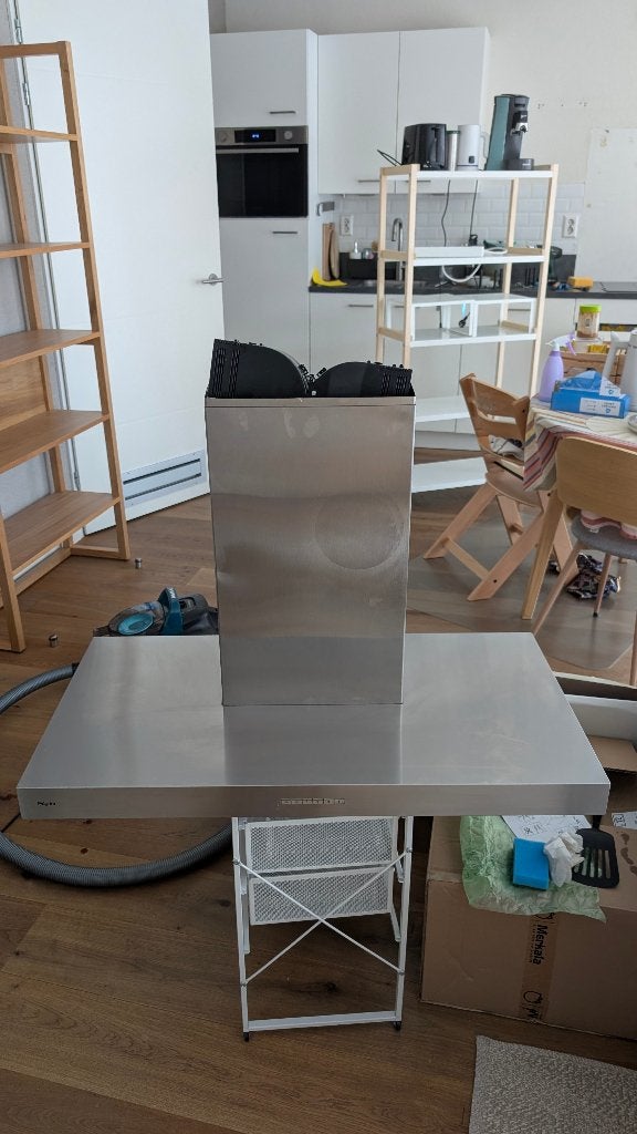 Pelgrim Afzuigkap Zilver (90x60 cm), Ophalen, Gebruikt, Wandschouwkap, Motor