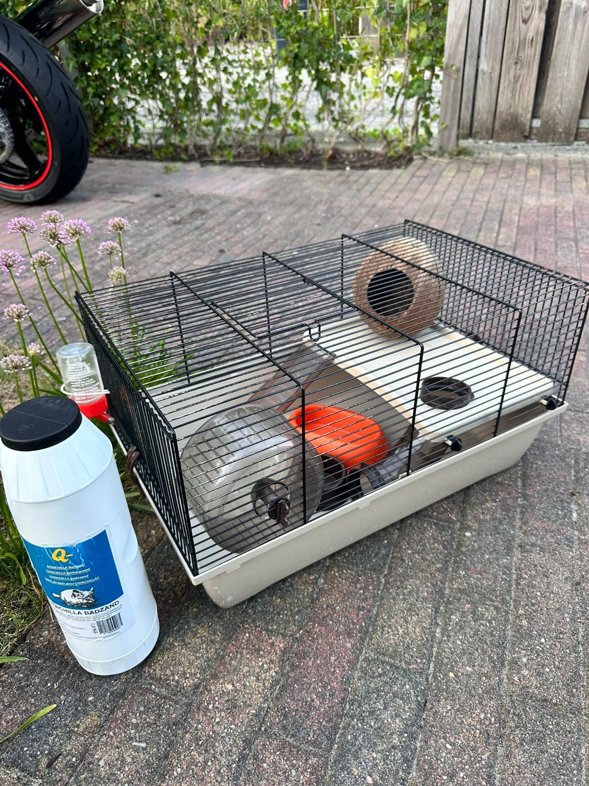 Hamsterkooi met toebehoren, Dieren en Toebehoren, Kooi, Minder dan 75 cm, Zo goed als nieuw, Muis
