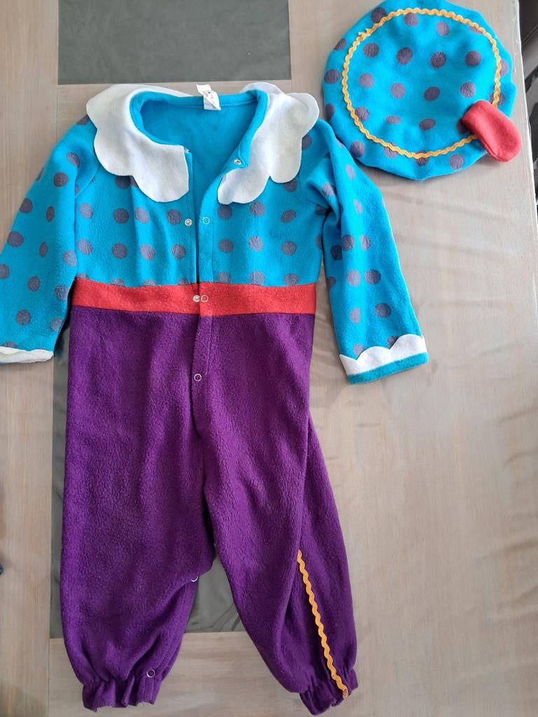 Pieten pakje pietenpakje en muts 1 maat (ongeveer 98-104), Diversen, Sinterklaas, Ophalen of Verzenden, Gebruikt