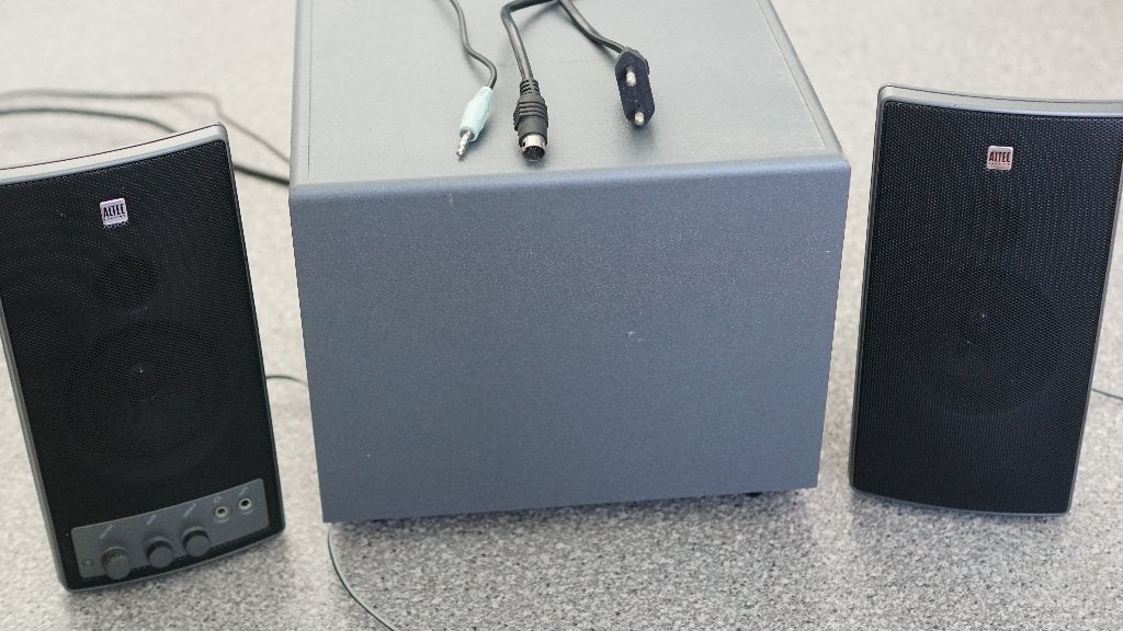 Altec Lansing pc speakers + woofer, Ophalen of Verzenden, Gebruikt, Audiokanaal 2.1, Altec Lansing